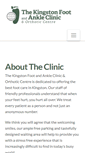 Mobile Screenshot of kingstonfootclinic.com